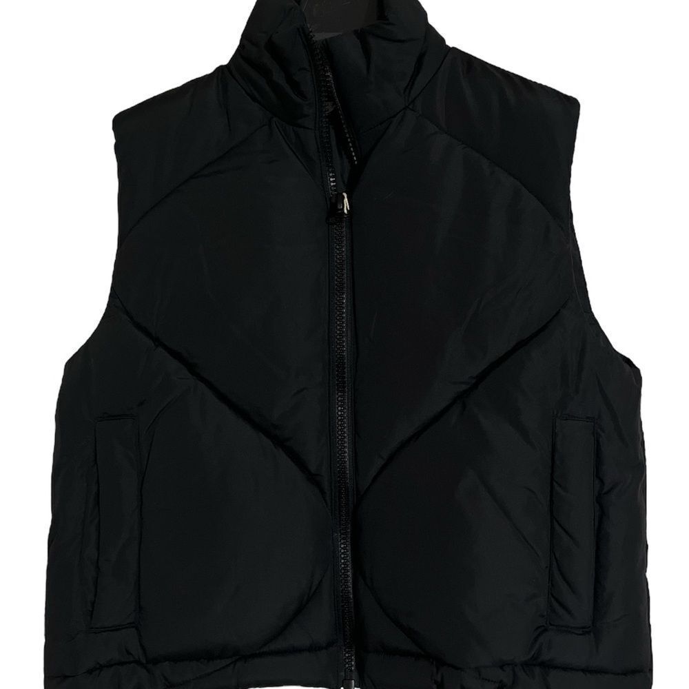Topshop Black Puffer Vest
